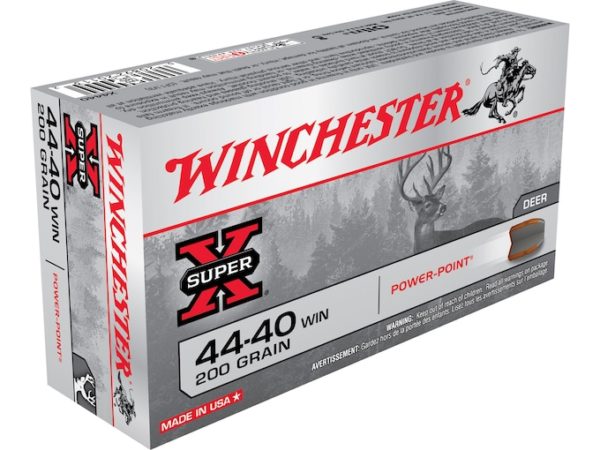 Winchester Super-X Ammunition 44-40 WCF 200 Grain Power-Point Box of 50